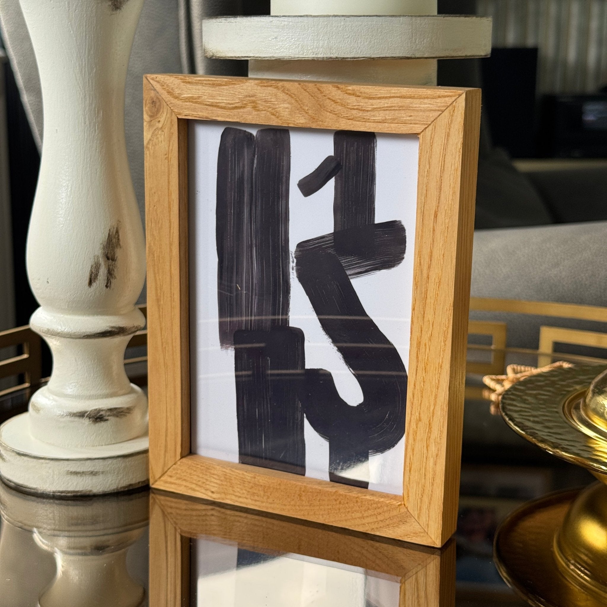 10x15 cm Meşe Naturel Ahşap Çerçeve | El Yapımı Klasik Fotoğraf Çerçevesi - FlorenziArt