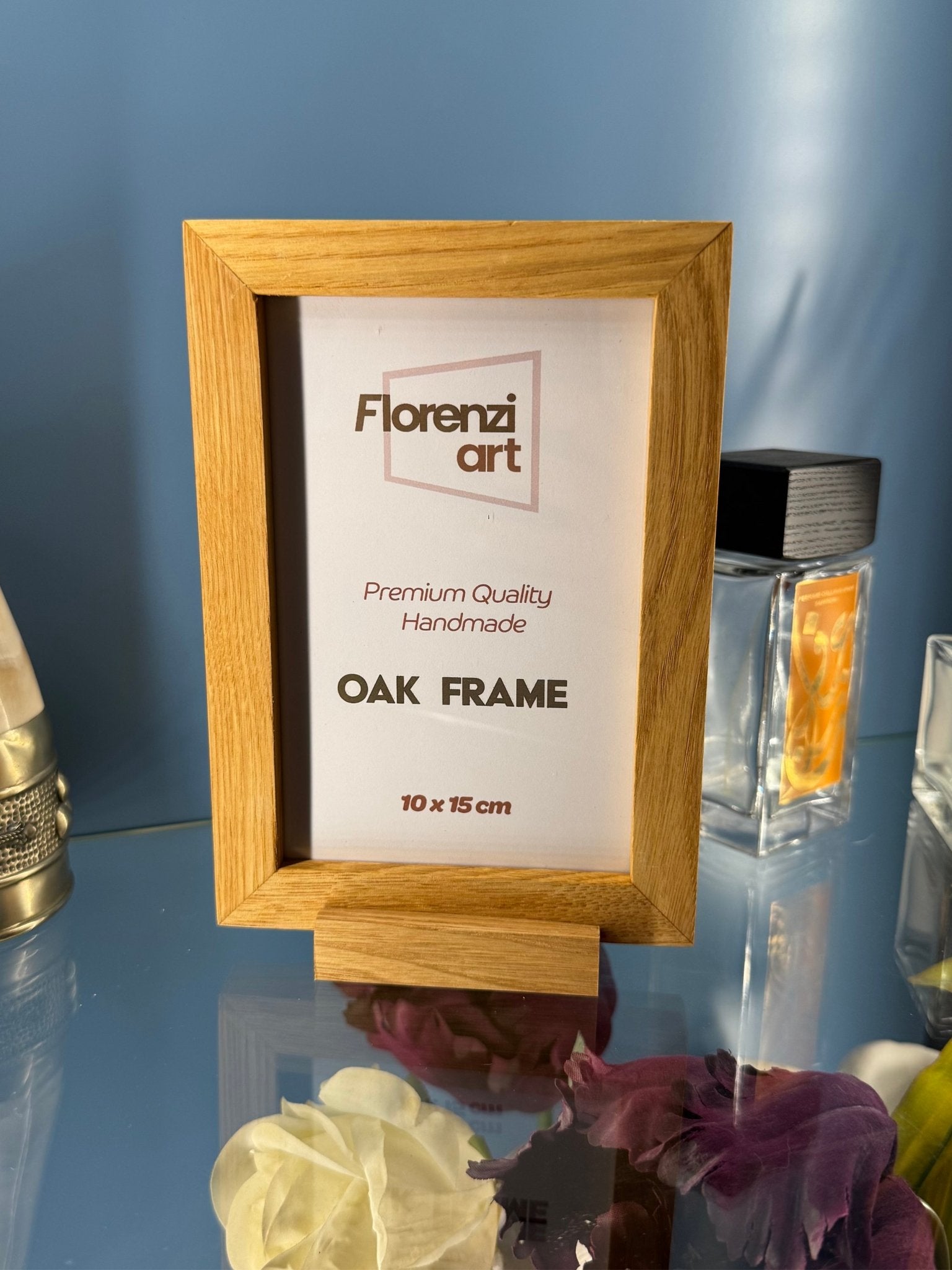 10x15 cm Meşe Naturel Ahşap Çerçeve - FlorenziArt