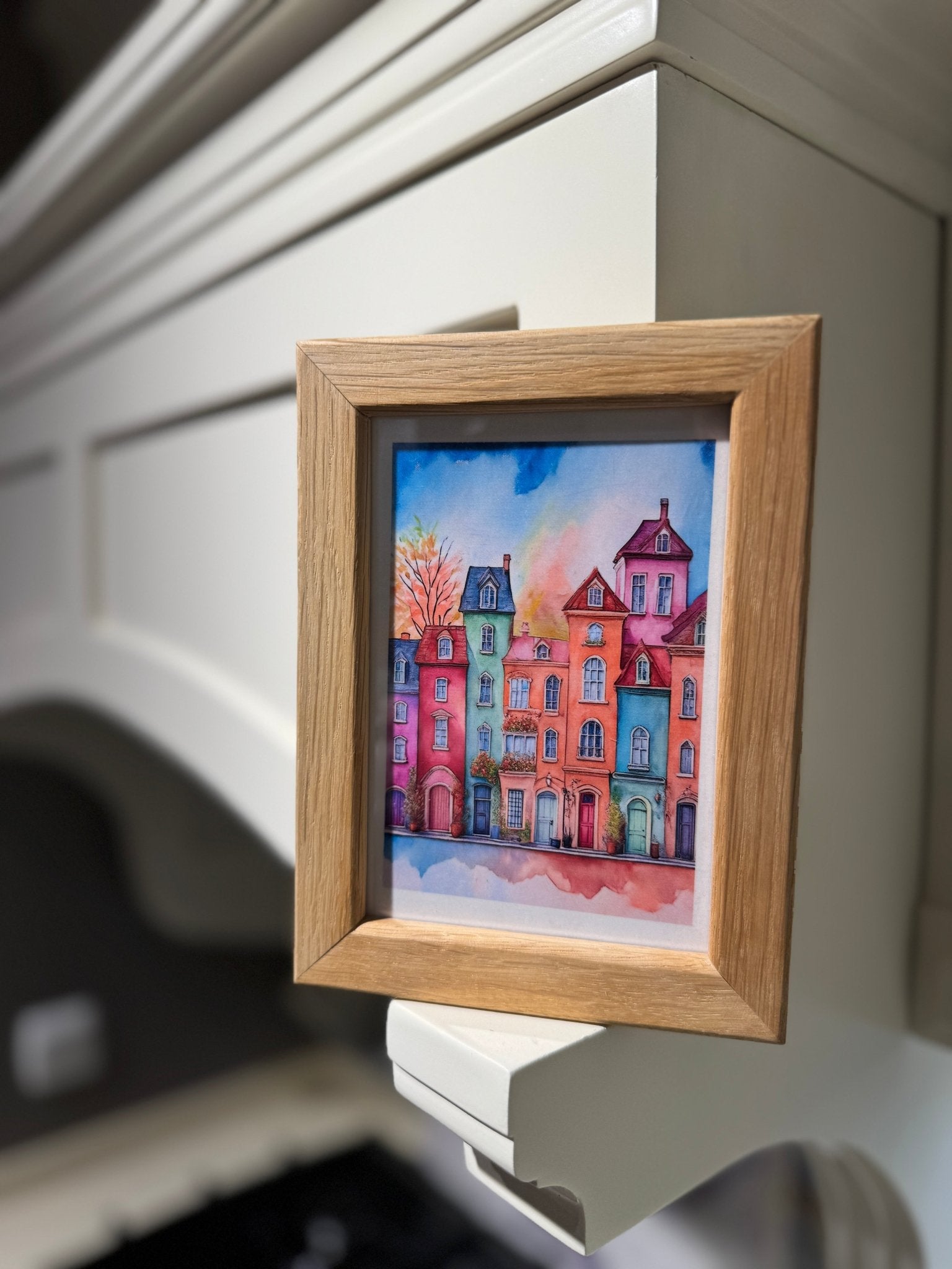 10x15 cm Meşe Oval Naturel Çerçeve - FlorenziArt