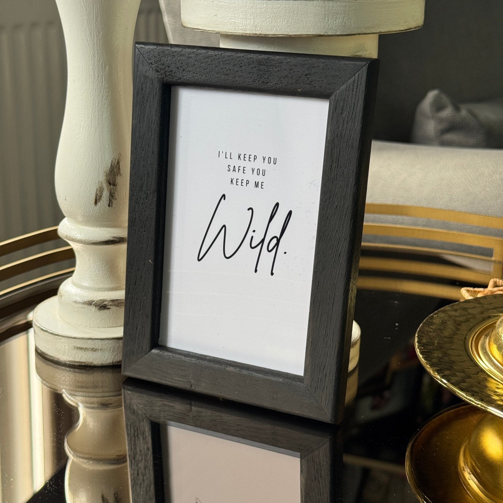 10x15 cm Meşe Oval Siyah Çerçeve Evinize Özel Bir Dokunuş ve Hediye Önerisi - FlorenziArt