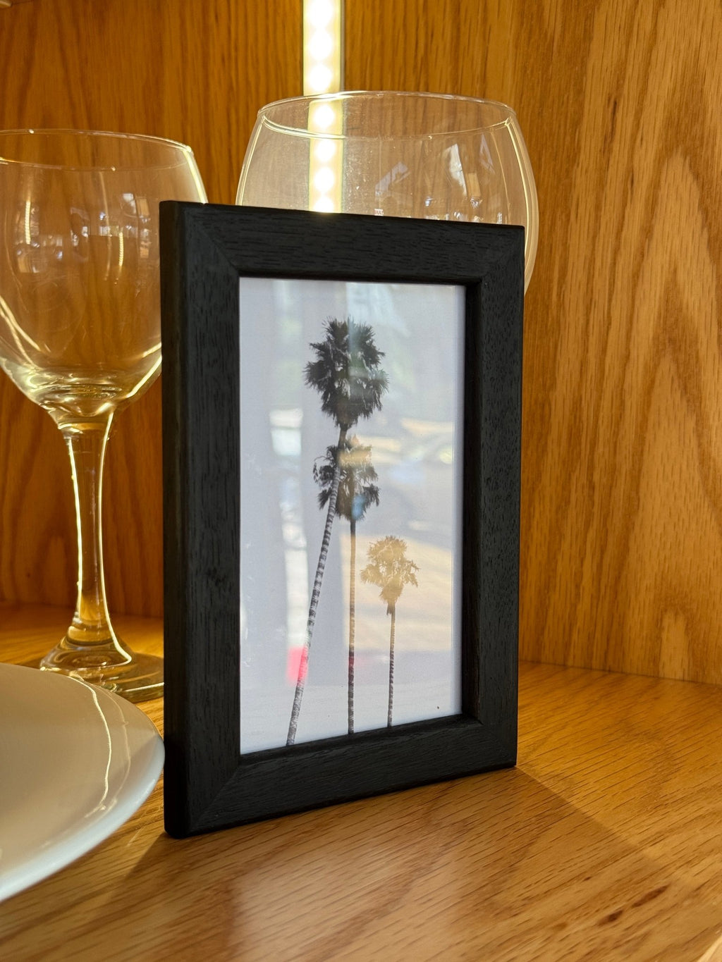 10x15 cm Meşe Oval Siyah Çerçeve - FlorenziArt