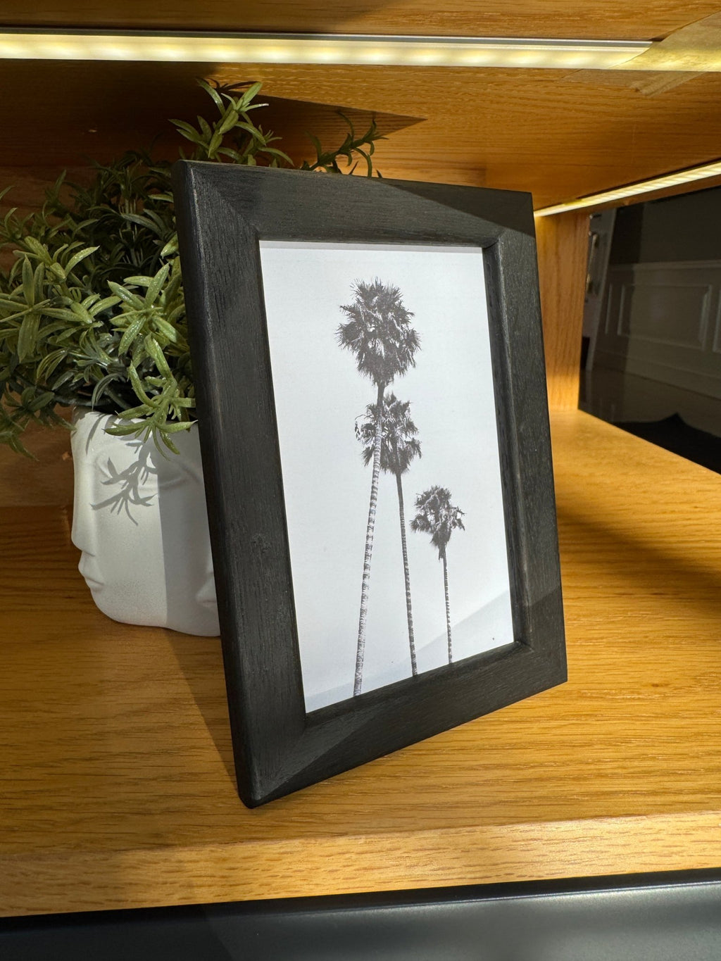 10x15 cm Meşe Oval Siyah Çerçeve - FlorenziArt