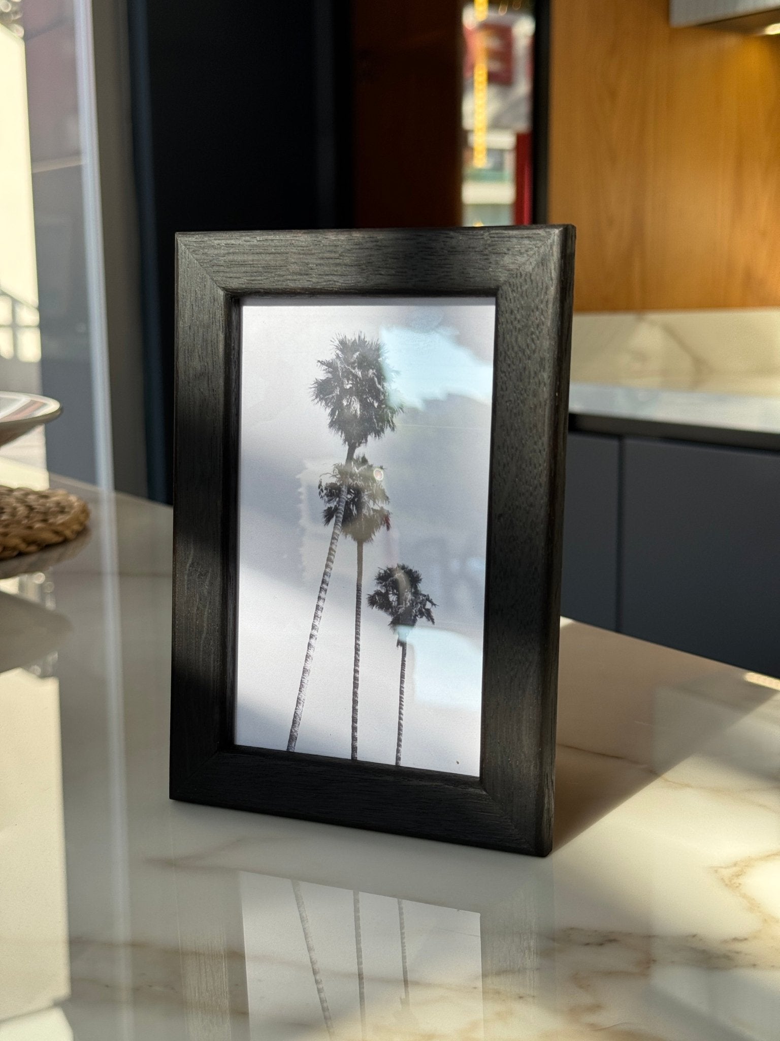 10x15 cm Meşe Oval Siyah Çerçeve - FlorenziArt