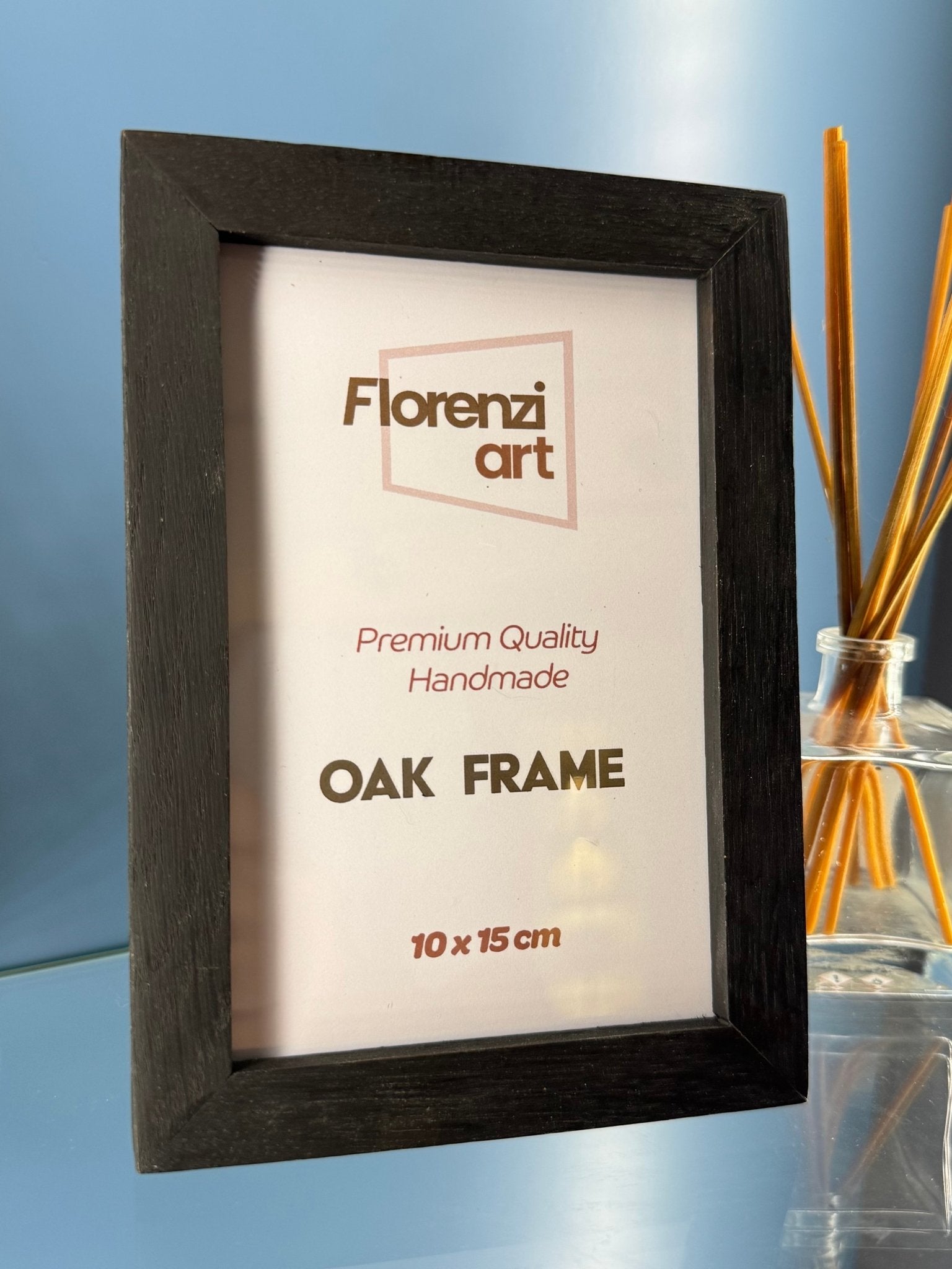 10x15 cm Meşe Siyah Ahşap Çerçeve - FlorenziArt