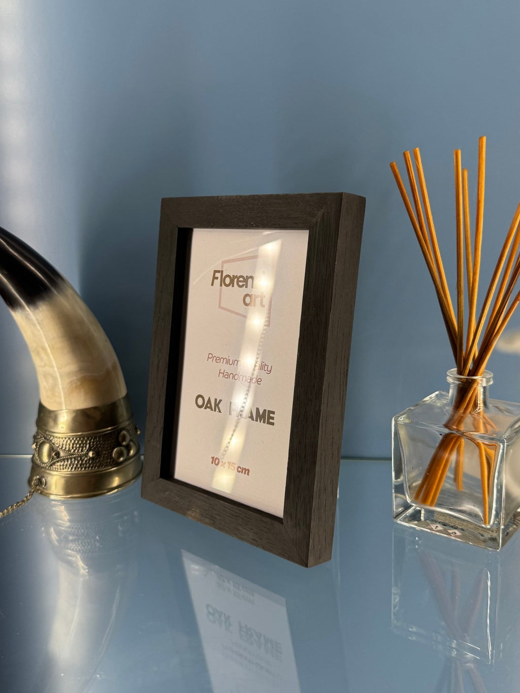 10x15 cm Meşe Siyah Ahşap Çerçeve - FlorenziArt