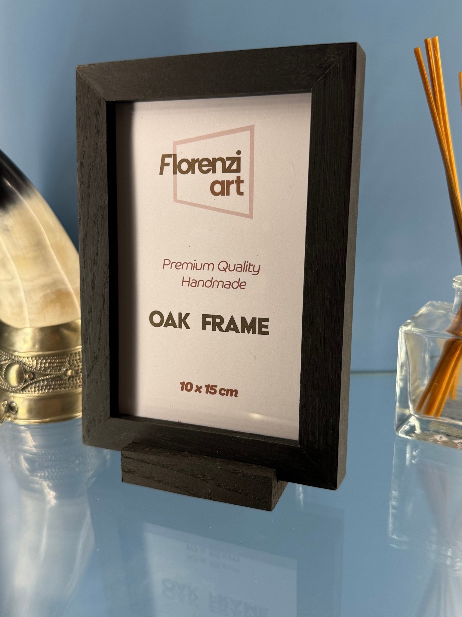 10x15 cm Meşe Siyah Ahşap Çerçeve - FlorenziArt