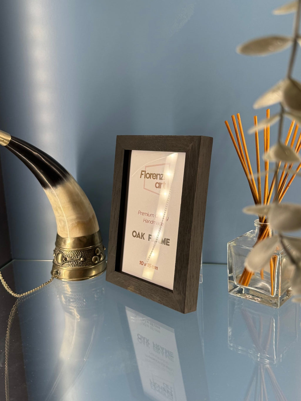 10x15 cm Meşe Siyah Ahşap Çerçeve - FlorenziArt