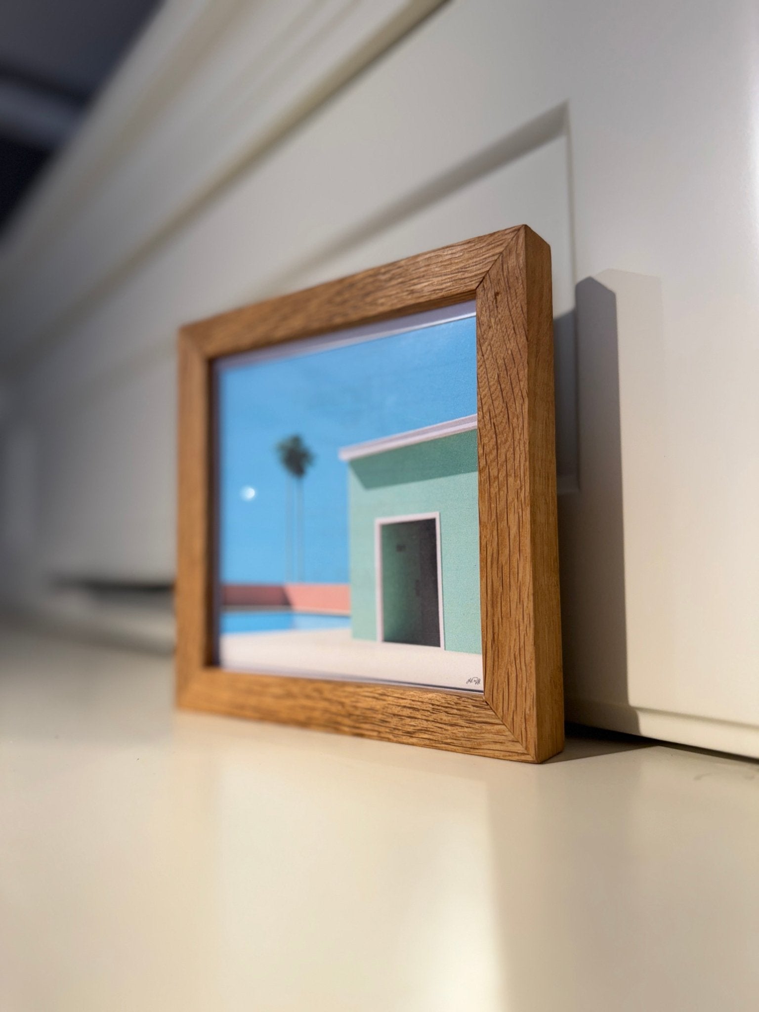 13x13 cm Meşe Naturel Kare Çerçeve - FlorenziArt