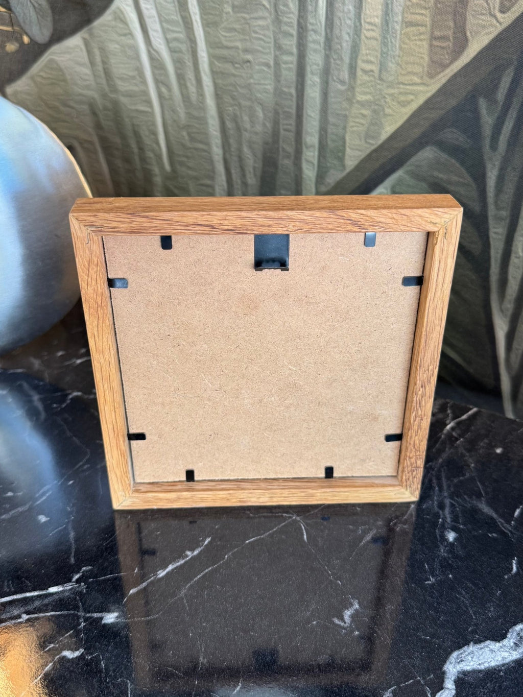 13x13 cm Meşe Naturel Kare Çerçeve - FlorenziArt