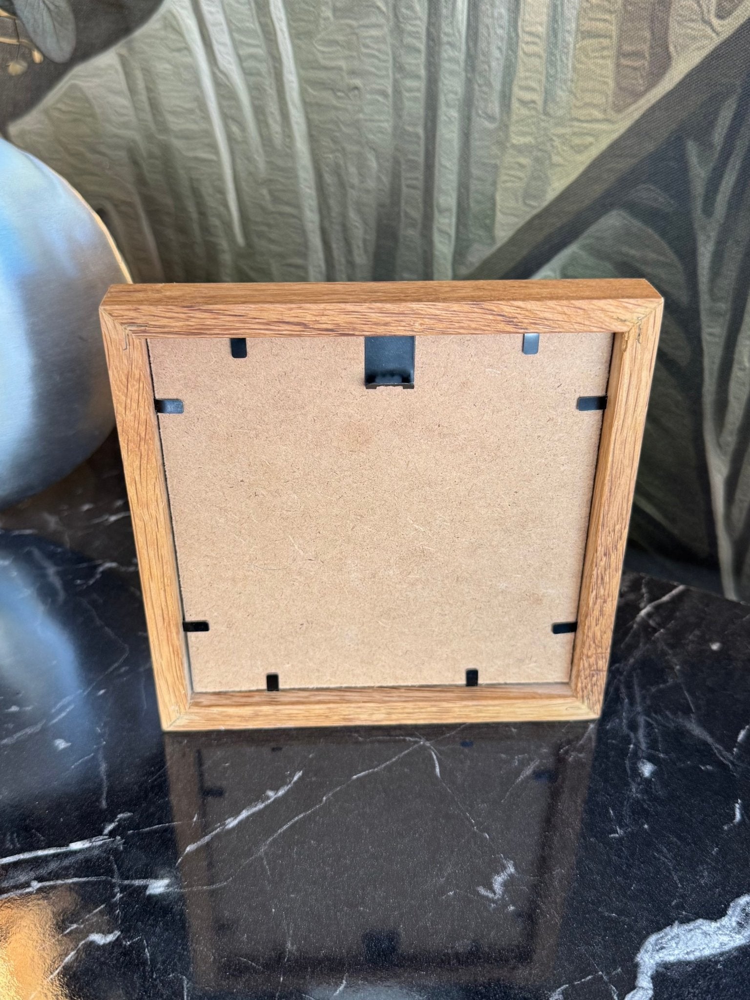 13x13 cm Meşe Naturel Kare Çerçeve - FlorenziArt