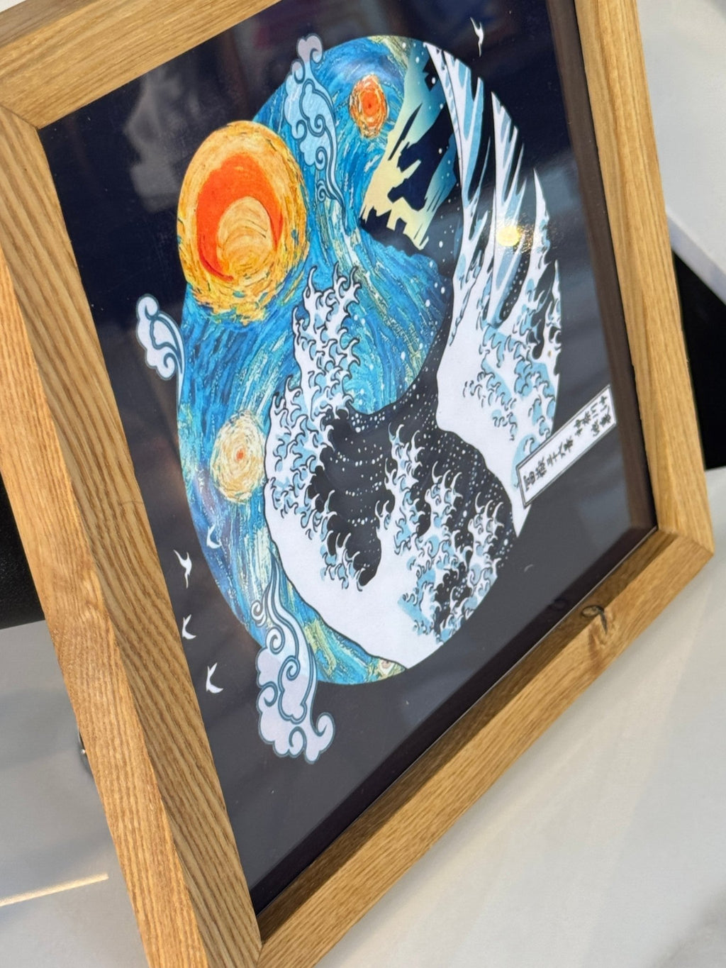 20x20 cm Meşe Naturel Ahşap Çerçeve | El Yapımı %100 Doğal Meşe - FlorenziArt