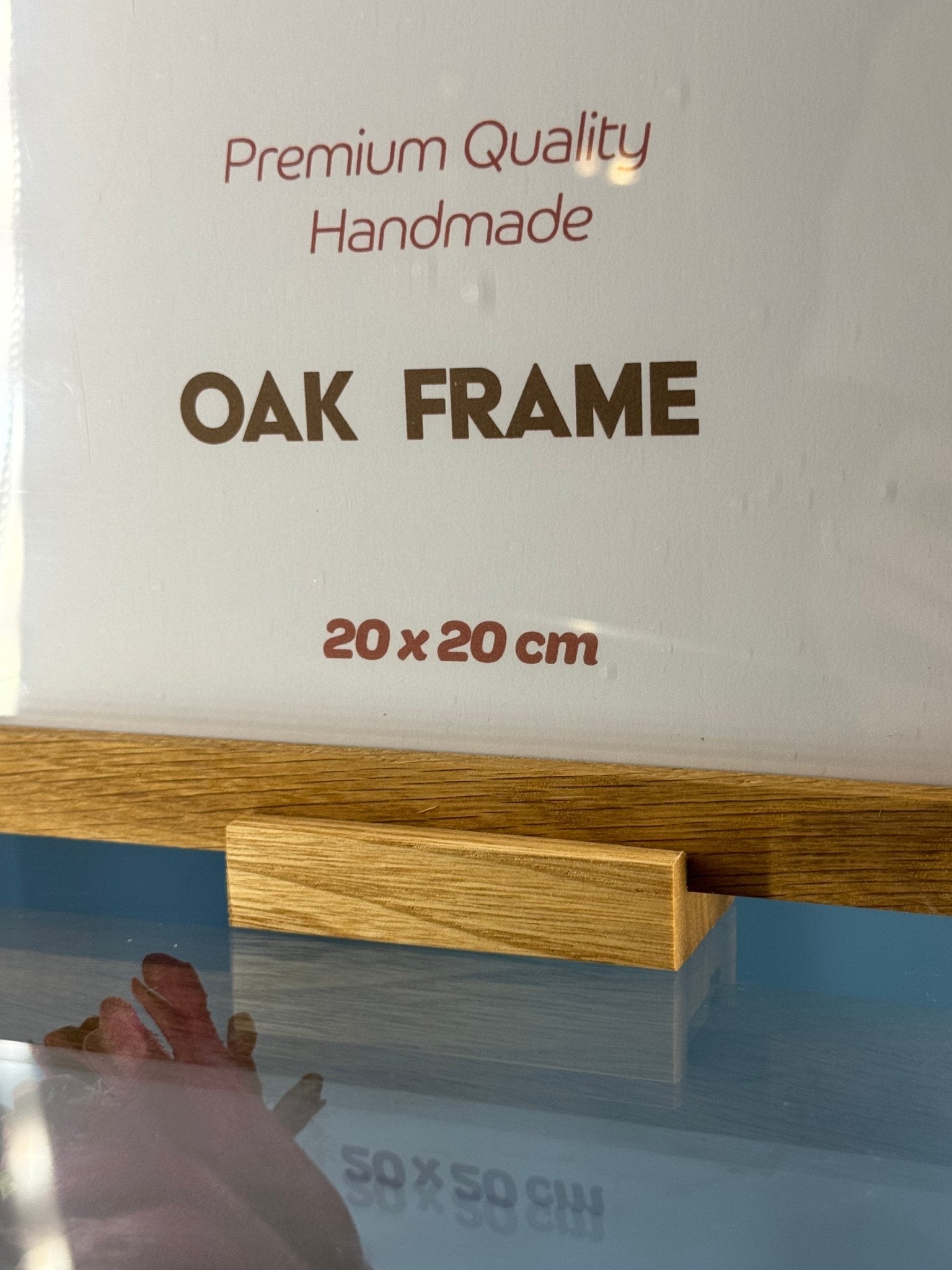 20x20 cm Meşe Naturel Ahşap Çerçeve - FlorenziArt