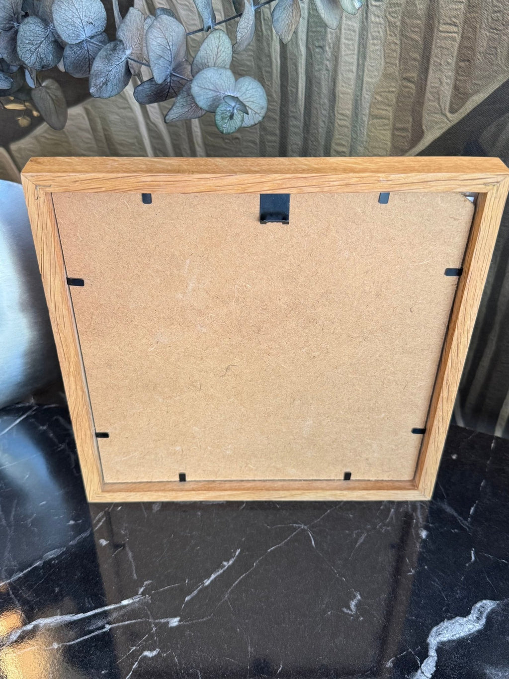 20x20 cm Meşe Naturel Ahşap Çerçeve - FlorenziArt