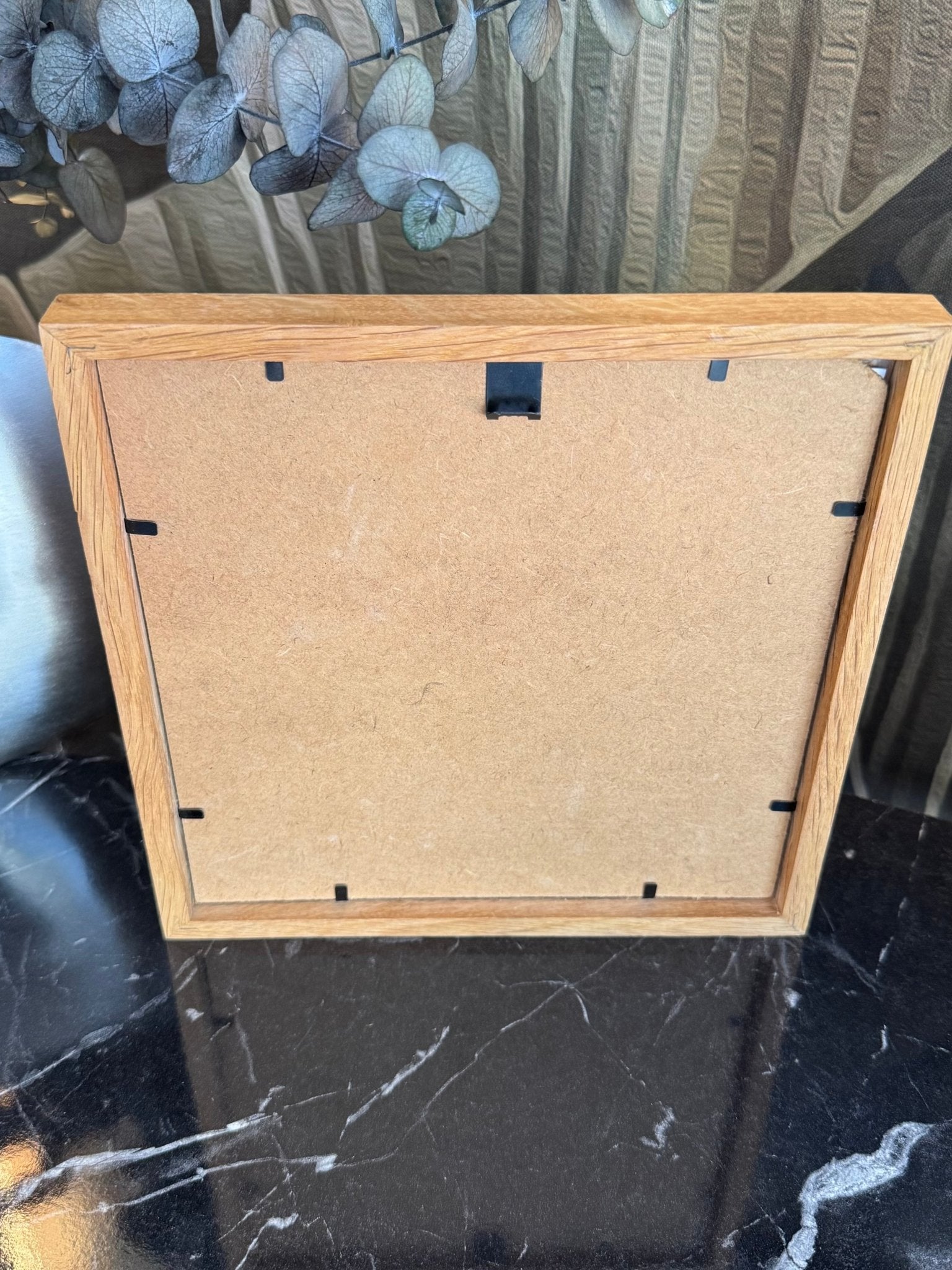 20x20 cm Meşe Naturel Ahşap Çerçeve - FlorenziArt