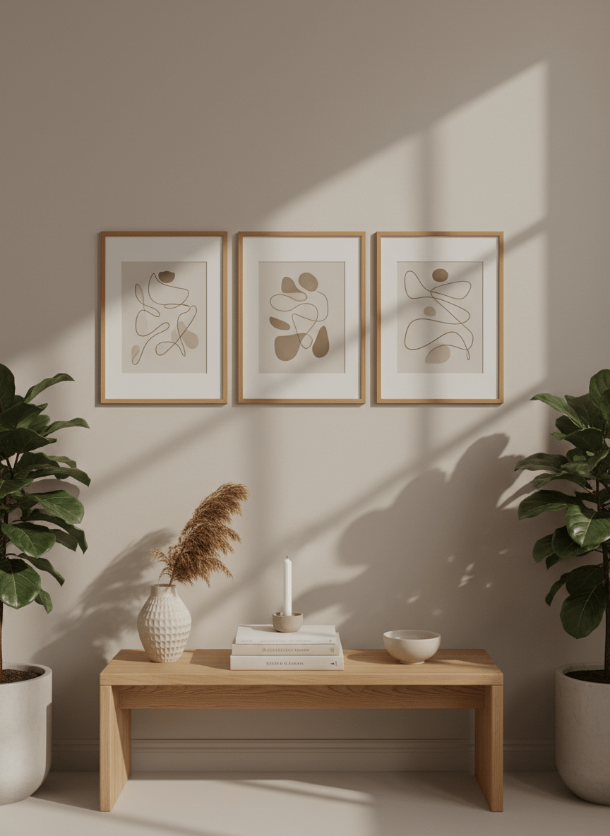 21x30 cm Meşe Naturel Ahşap Çerçeve | El Yapımı Poster ve Sanat Baskı Çerçevesi A4 Boyut - FlorenziArt