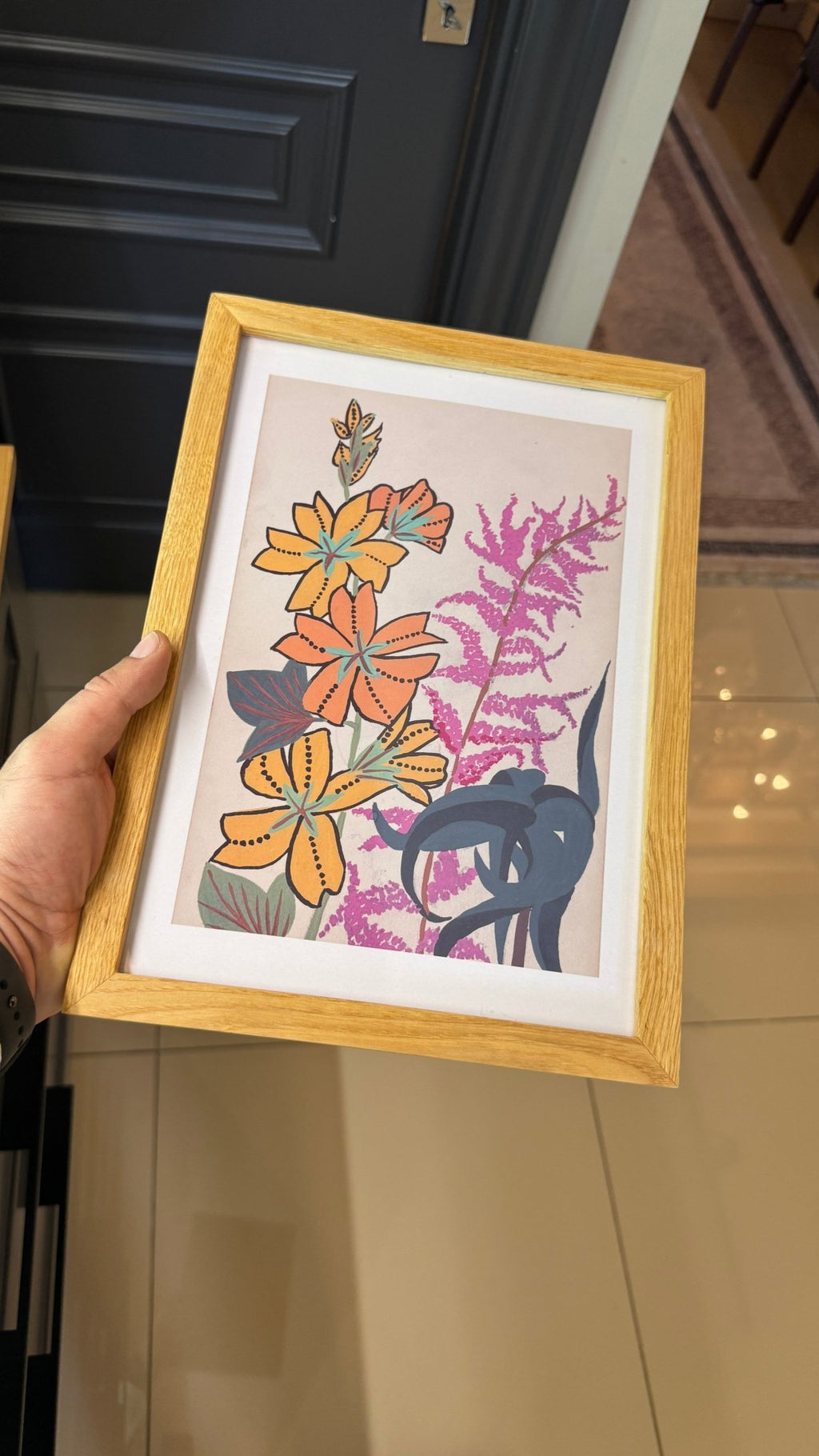 21x30 cm Meşe Naturel Ahşap Çerçeve | El Yapımı Poster ve Sanat Baskı Çerçevesi A4 Boyut - FlorenziArt