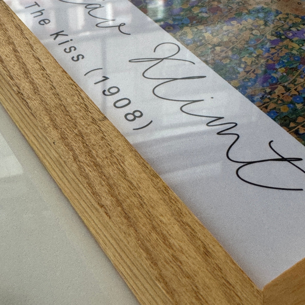 21x30 cm Meşe Naturel Ahşap Çerçeve | El Yapımı Poster ve Sanat Baskı Çerçevesi A4 Boyut - FlorenziArt