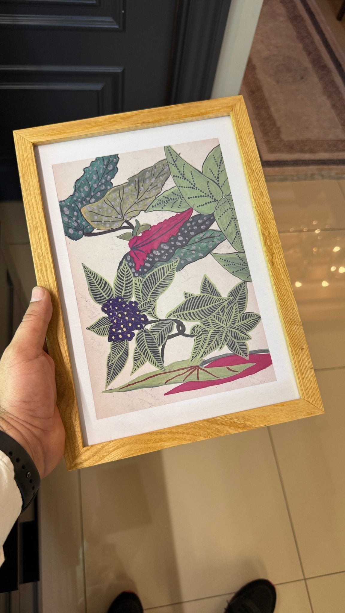 21x30 cm Meşe Naturel Ahşap Çerçeve | El Yapımı Poster ve Sanat Baskı Çerçevesi A4 Boyut - FlorenziArt