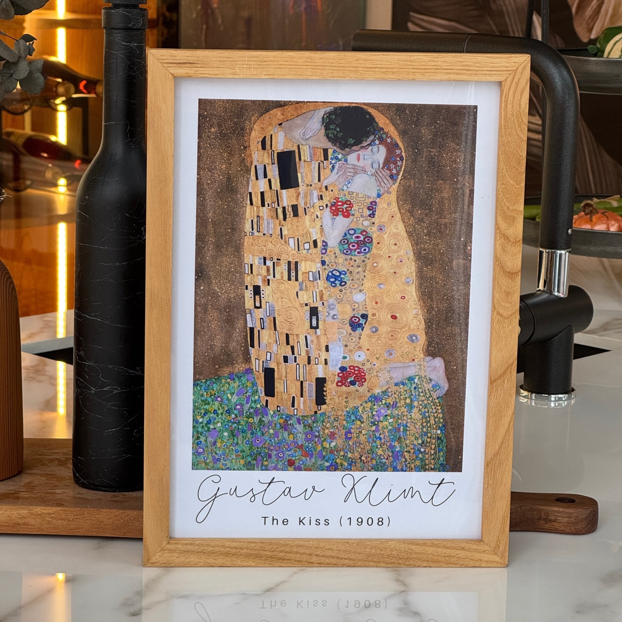 21x30 cm Meşe Naturel Ahşap Çerçeve | El Yapımı Poster ve Sanat Baskı Çerçevesi A4 Boyut - FlorenziArt