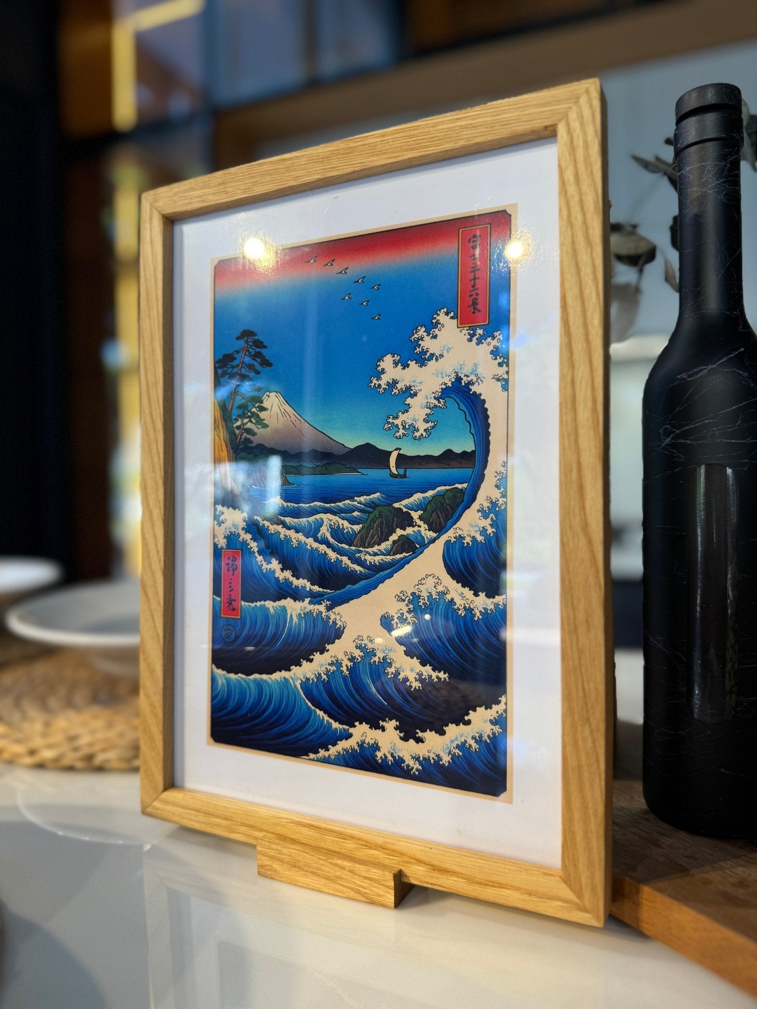 21x30 cm Meşe Naturel Ahşap Çerçeve | El Yapımı Poster ve Sanat Baskı Çerçevesi A4 Boyut - FlorenziArt