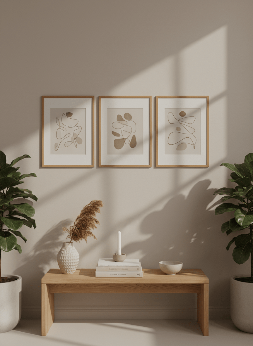 21x30 cm Meşe Naturel Ahşap Çerçeve | El Yapımı Poster ve Sanat Baskı Çerçevesi A4 Boyut - FlorenziArt