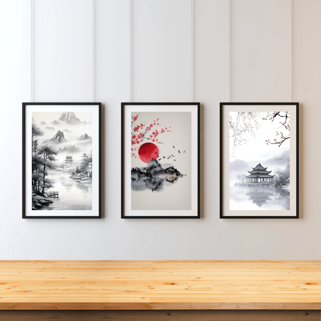 21x30 cm Meşe Siyah Ahşap Çerçeve (A4 Boyut) - FlorenziArt