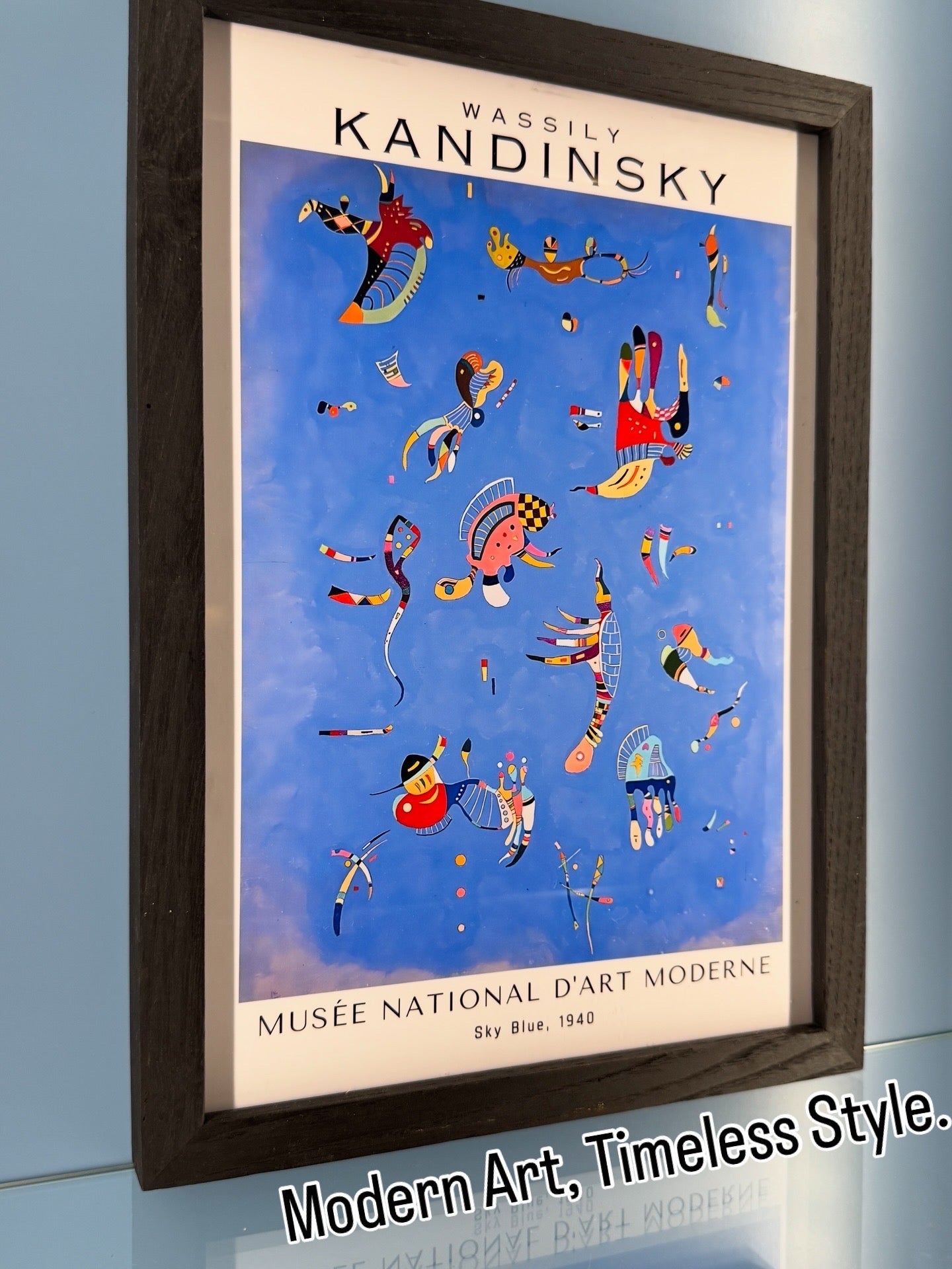 21x30 cm Siyah Meşe Ahşap Çerçeve | El Yapımı Modern Poster ve Sanat Baskı Çerçevesi - FlorenziArt