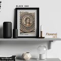 21x30 cm Siyah Meşe Ahşap Çerçeve | El Yapımı Modern Poster ve Sanat Baskı Çerçevesi - FlorenziArt