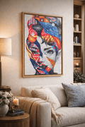 30x40cm Masif Meşe Floating Kanvas Çerçevesi | El Yapımı Ahşap Tuval Çerçevesi | Premium Galeri Tipi - FlorenziArt