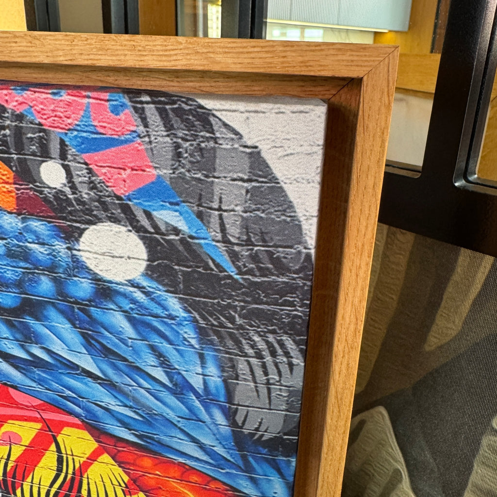 30x40cm Masif Meşe Floating Kanvas Çerçevesi | El Yapımı Ahşap Tuval Çerçevesi | Premium Galeri Tipi - FlorenziArt