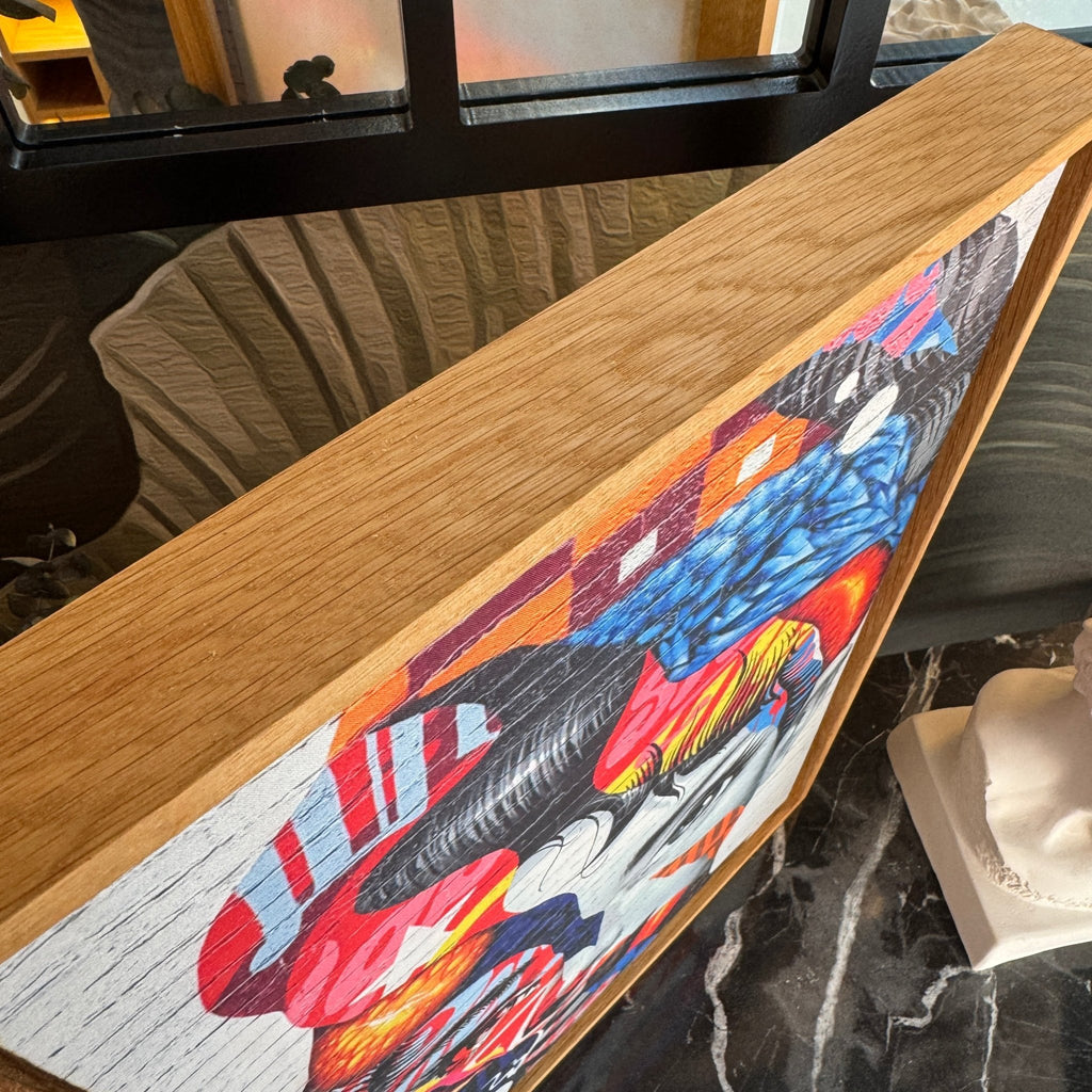30x40cm Masif Meşe Floating Kanvas Çerçevesi | El Yapımı Ahşap Tuval Çerçevesi | Premium Galeri Tipi - FlorenziArt