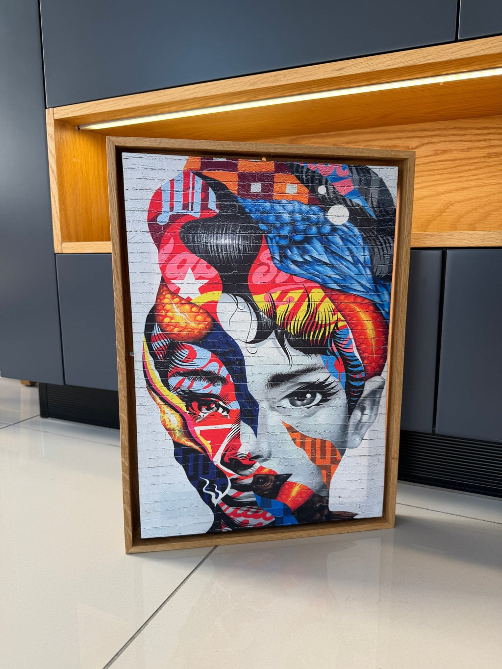 30x40cm Masif Meşe Floating Kanvas Çerçevesi | El Yapımı Ahşap Tuval Çerçevesi | Premium Galeri Tipi - FlorenziArt