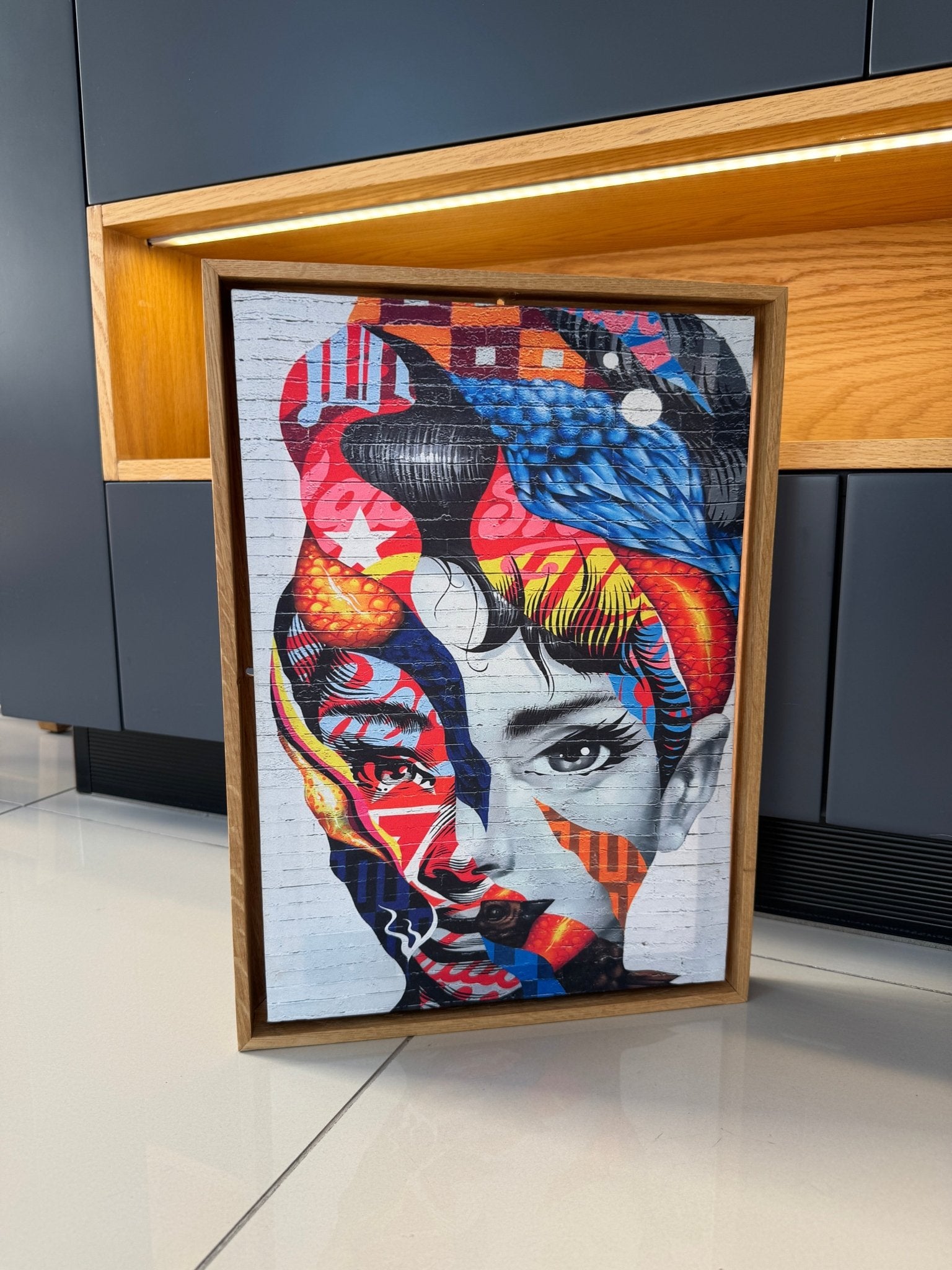 30x40cm Masif Meşe Floating Kanvas Çerçevesi | El Yapımı Ahşap Tuval Çerçevesi | Premium Galeri Tipi - FlorenziArt