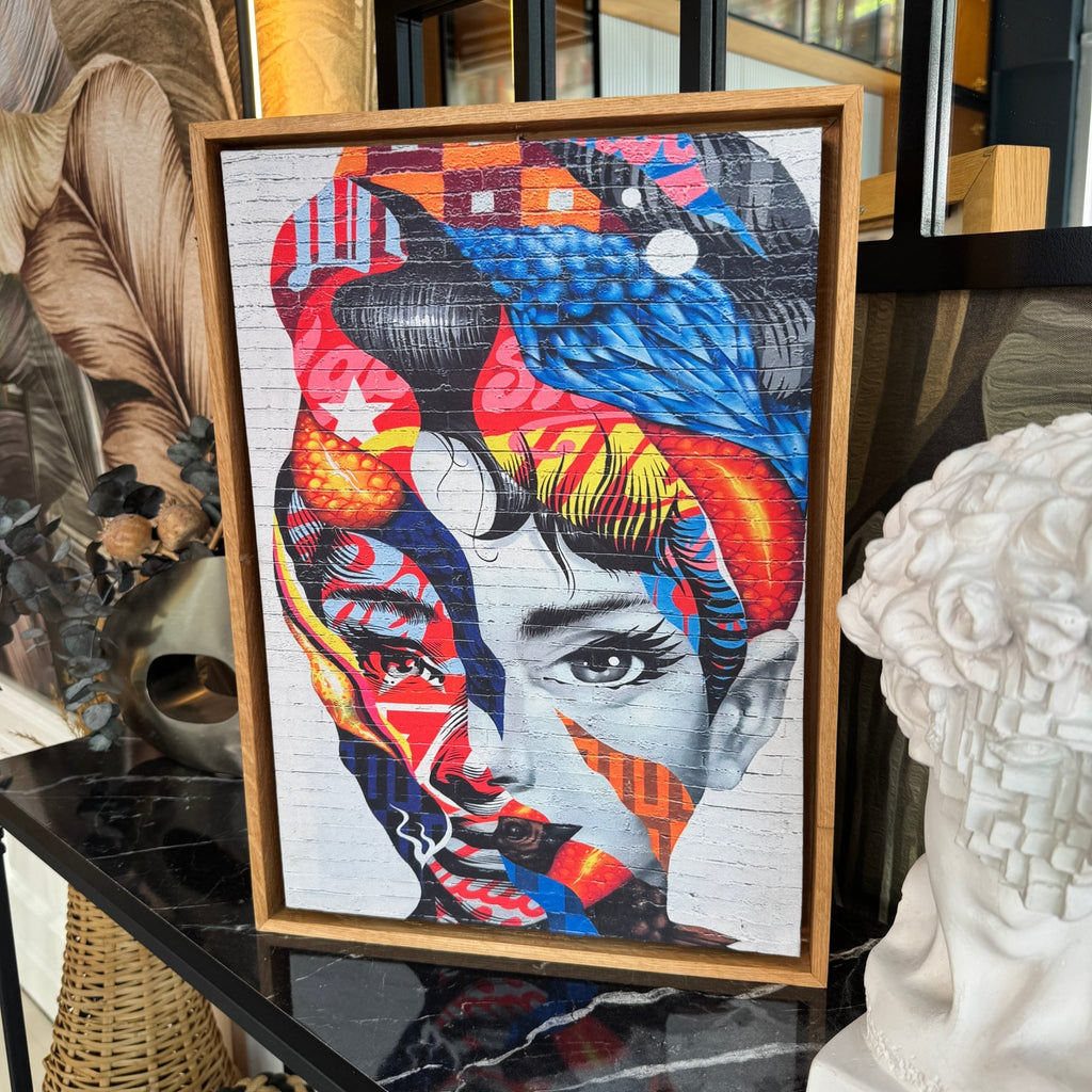 30x40cm Masif Meşe Floating Kanvas Çerçevesi | El Yapımı Ahşap Tuval Çerçevesi | Premium Galeri Tipi - FlorenziArt