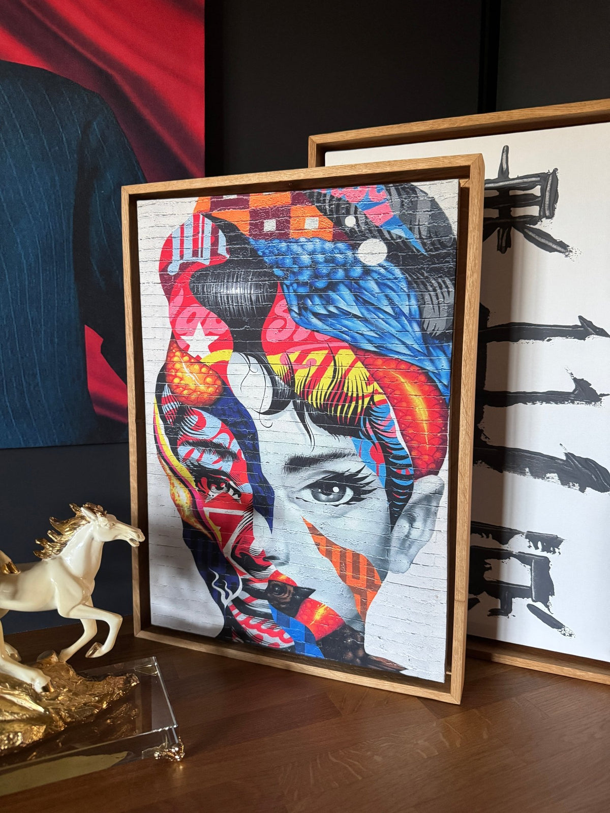 30x40cm Masif Meşe Floating Kanvas Çerçevesi | El Yapımı Ahşap Tuval Çerçevesi | Premium Galeri Tipi - FlorenziArt