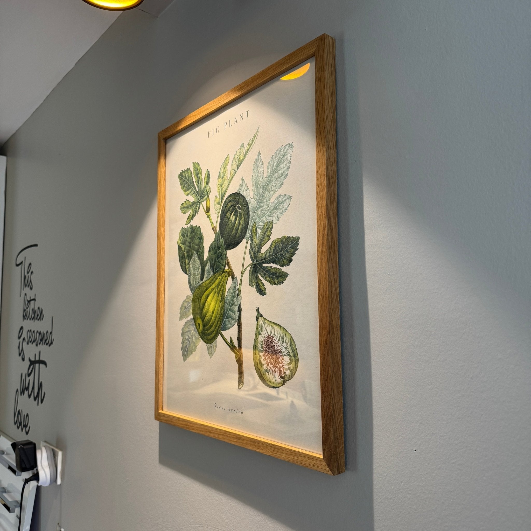 40x50 cm Naturel Meşe Poster ve Sanat Baskısı Çerçevesi | El Yapımı Ahşap Çerçeve - FlorenziArt