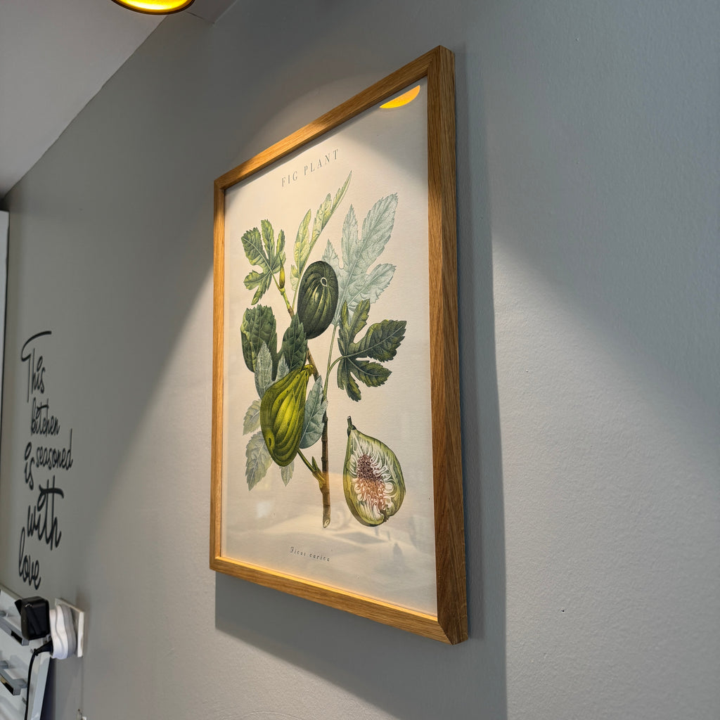 40x50 cm Naturel Meşe Poster ve Sanat Baskısı Çerçevesi | El Yapımı Ahşap Çerçeve