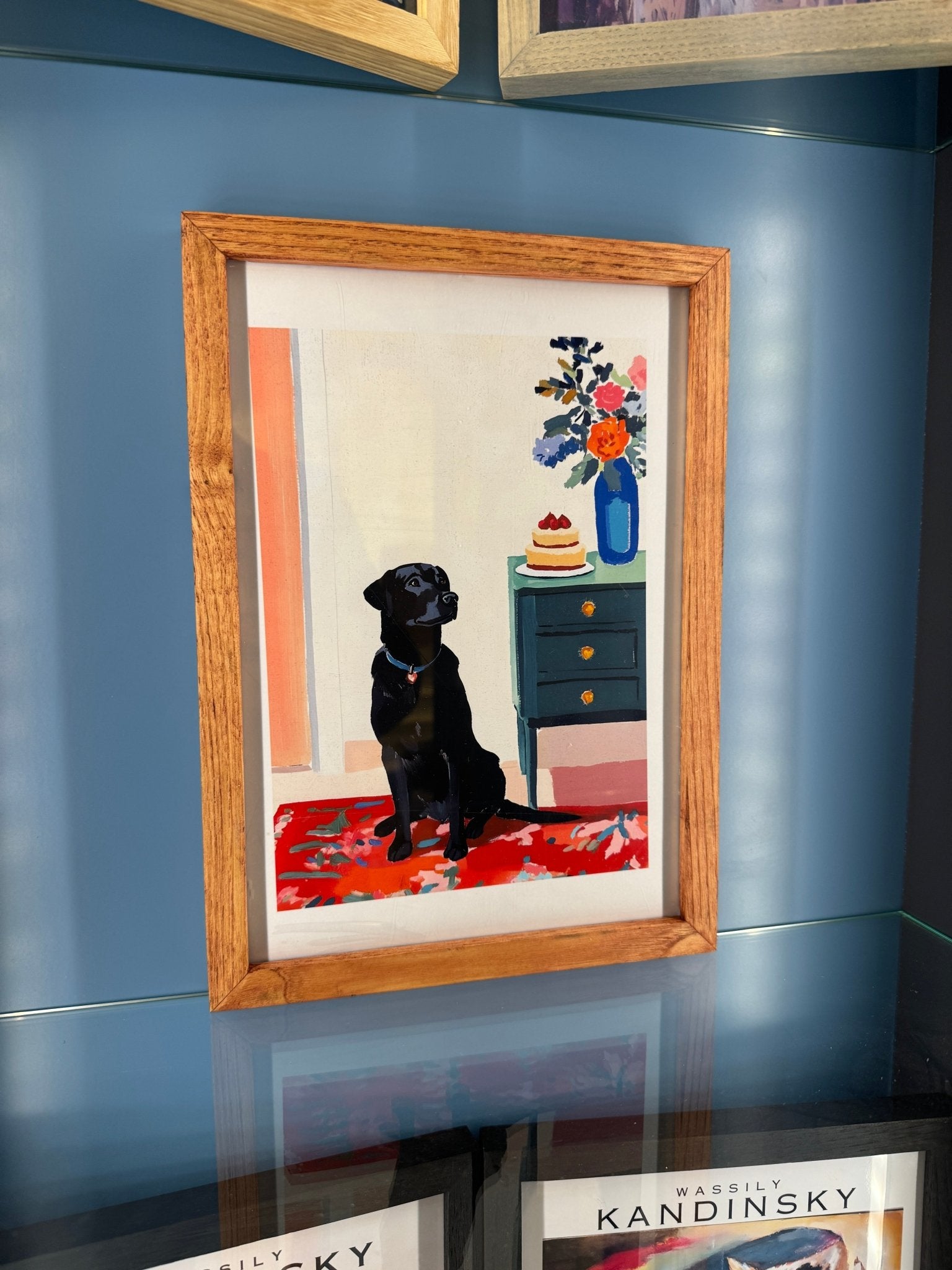 A4 El Yapımı Masif Meşe Ahşap Çerçeve – Renk Secenekli | Sanat Baskısı Dahil | İskandinav Stil - FlorenziArt