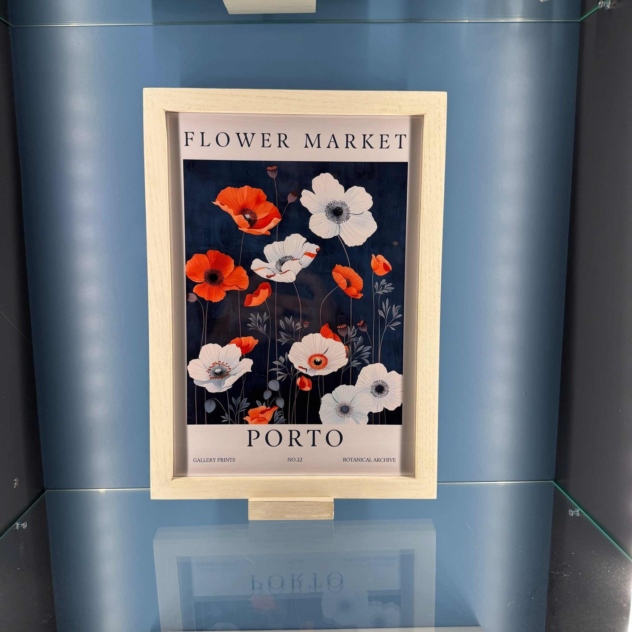 A4 El Yapımı Masif Meşe Ahşap Çerçeve – Renk Secenekli | Sanat Baskısı Dahil | İskandinav Stil - FlorenziArt