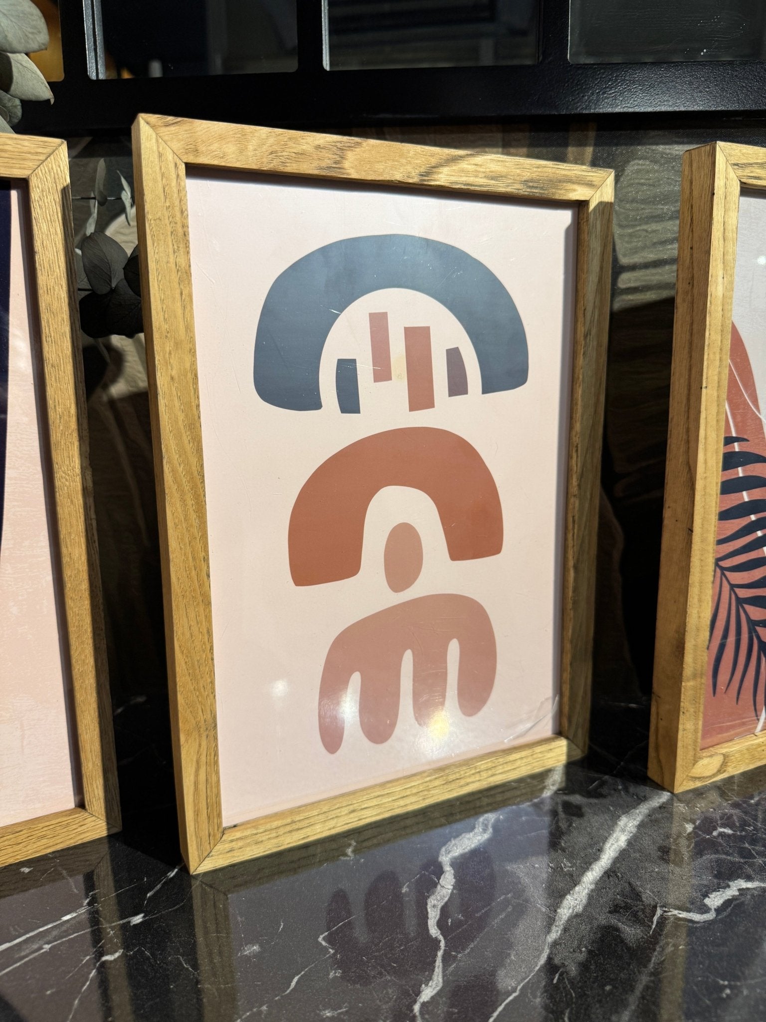 A4 El Yapımı Masif Meşe Ahşap Çerçeve – Renk Secenekli | Sanat Baskısı Dahil | İskandinav Stil - FlorenziArt