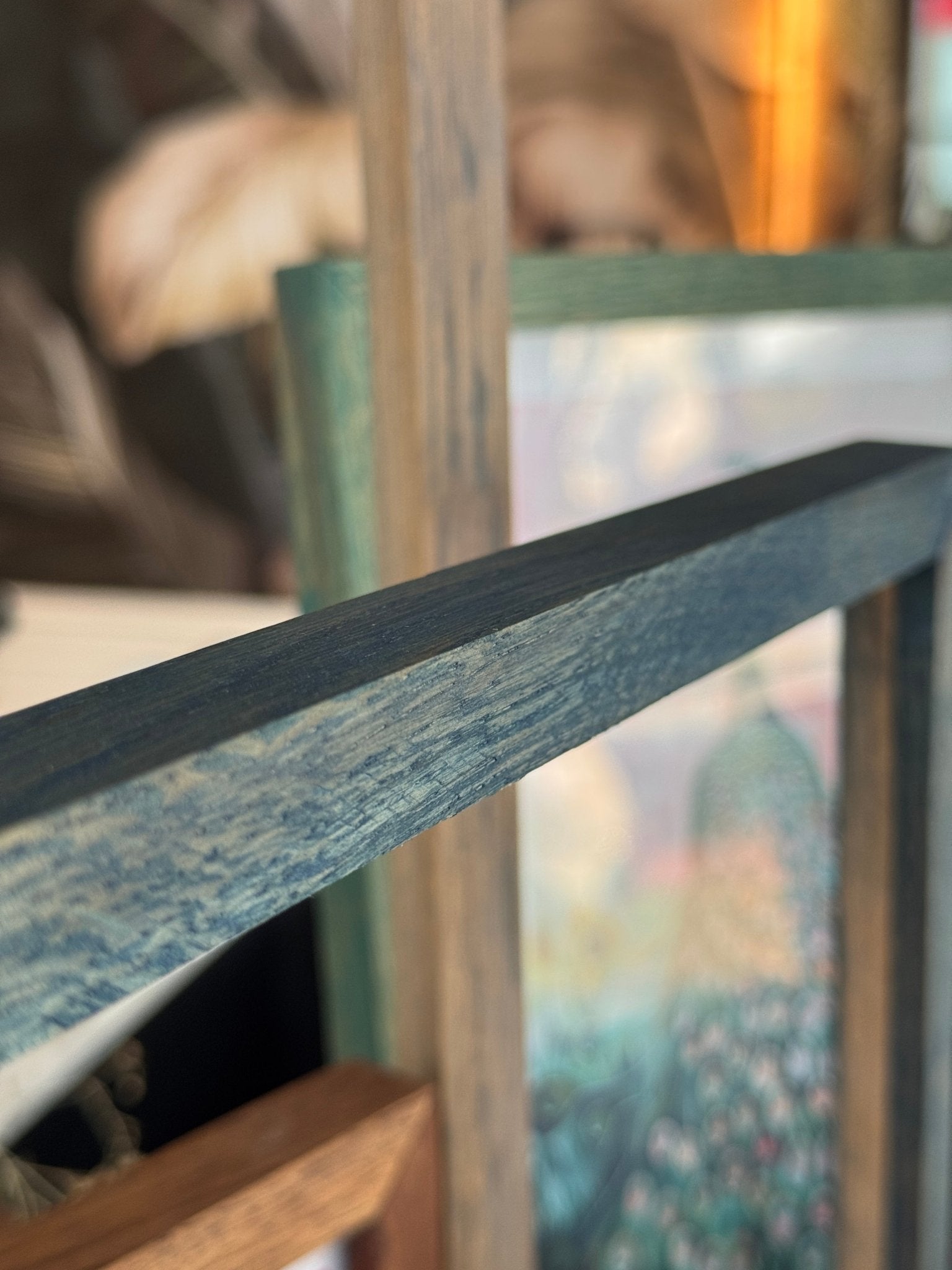 A4 El Yapımı Masif Meşe Ahşap Çerçeve – Renkli Seri | Sanat Baskısı Dahil | İskandinav Stil | Asmaya Hazır Ürün - FlorenziArt