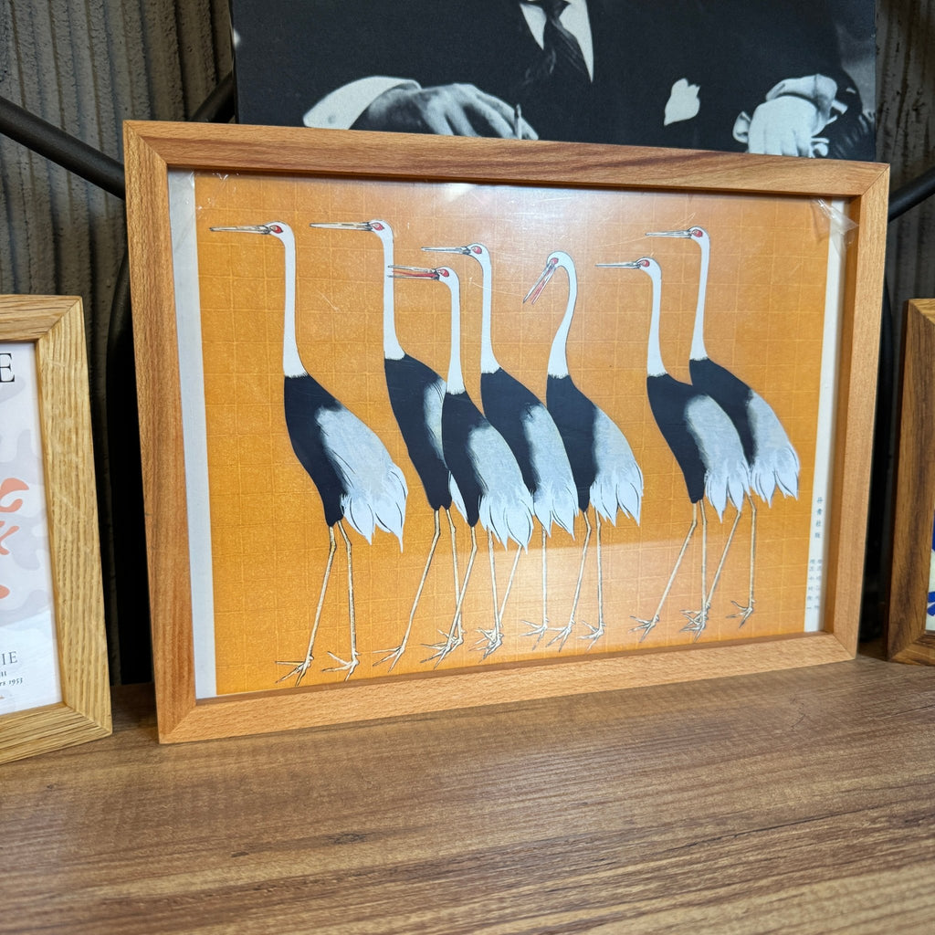 A4 El Yapımı Masif Meşe Ahşap Çerçeve – Renkli Seri | Sanat Baskısı Dahil | İskandinav Stil | Asmaya Hazır Ürün - FlorenziArt