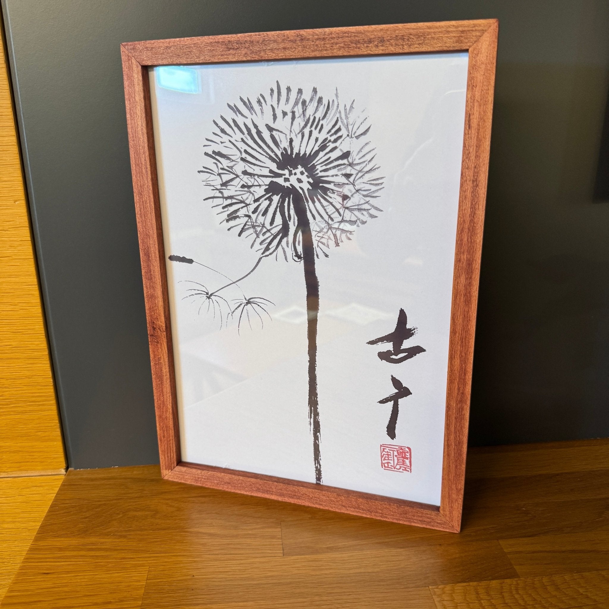 A4 El Yapımı Masif Meşe Ahşap Çerçeve – Renkli Seri | Sanat Baskısı Dahil | İskandinav Stil | Asmaya Hazır Ürün - FlorenziArt