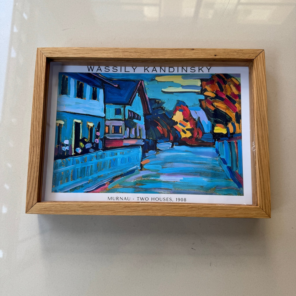 A4 El Yapımı Masif Meşe Shadow Box Çerçeve – Baskı ile Ön Yüzey Arasında Derinlik | Galeri & Müze Etkisi - FlorenziArt