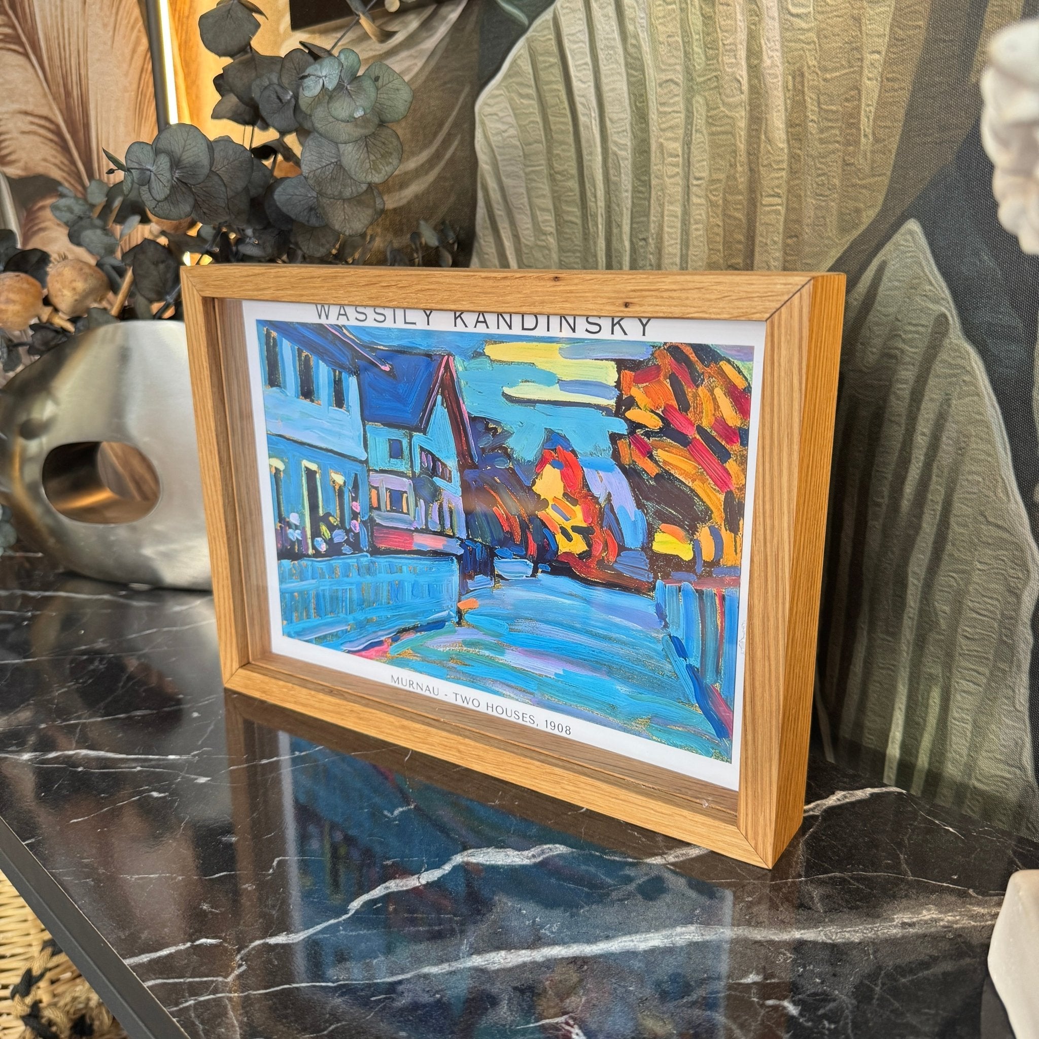 A4 El Yapımı Masif Meşe Shadow Box Çerçeve – Baskı ile Ön Yüzey Arasında Derinlik | Galeri & Müze Etkisi - FlorenziArt