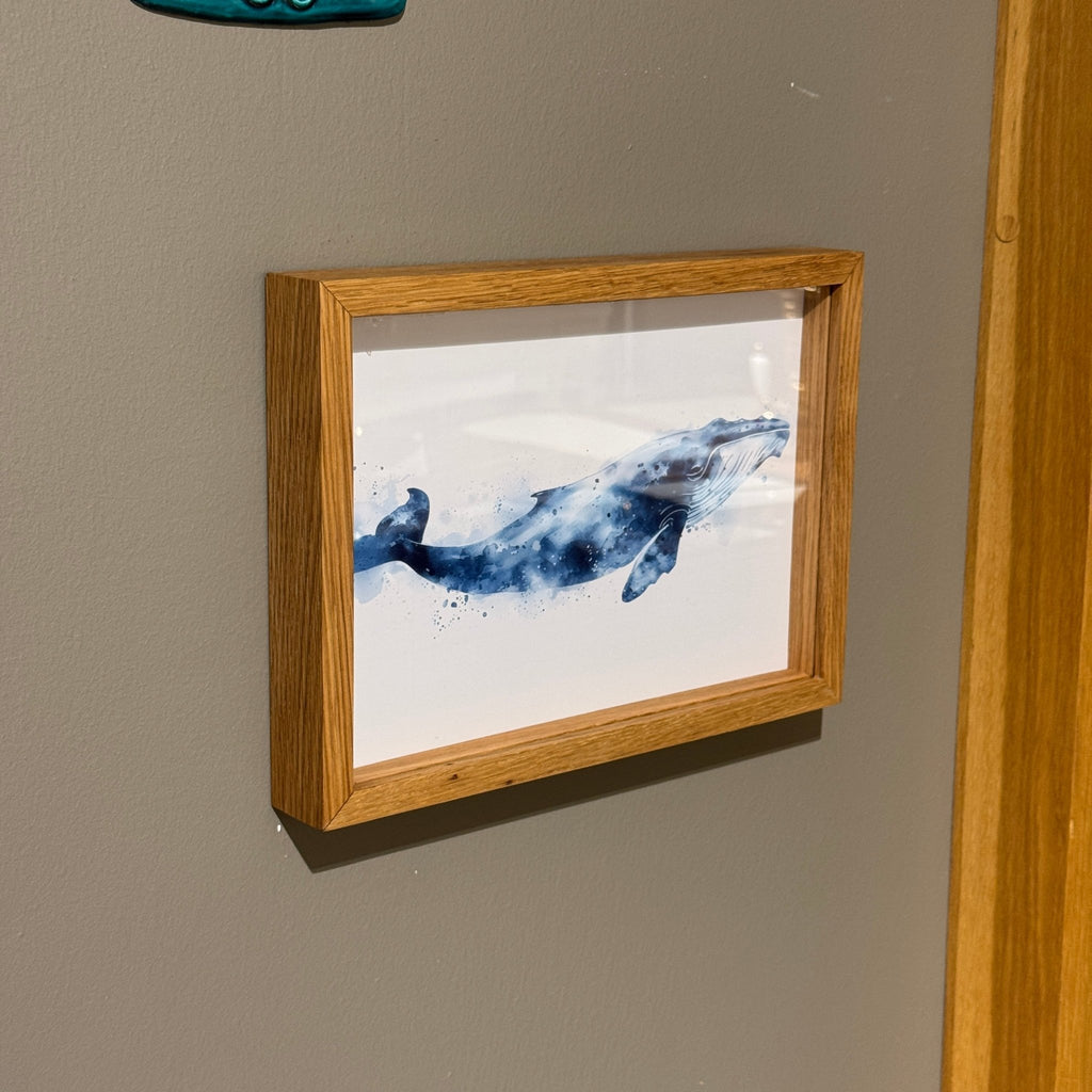 A4 El Yapımı Masif Meşe Shadow Box Çerçeve – Baskı ile Ön Yüzey Arasında Derinlik | Galeri & Müze Etkisi - FlorenziArt