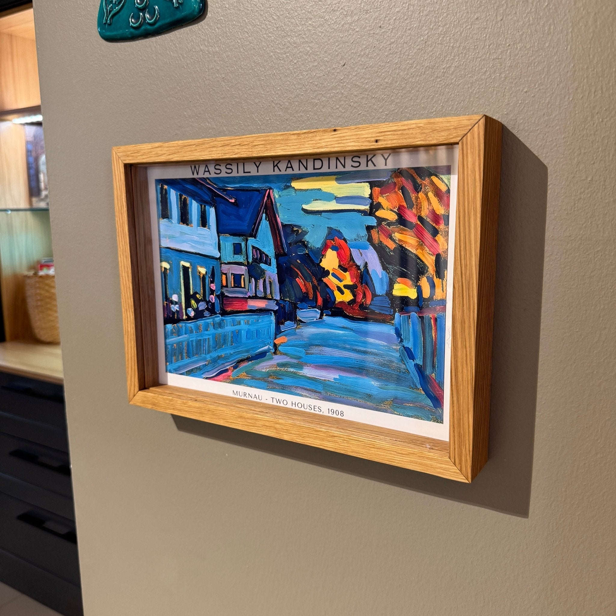 A4 El Yapımı Masif Meşe Shadow Box Çerçeve – Baskı ile Ön Yüzey Arasında Derinlik | Galeri & Müze Etkisi - FlorenziArt